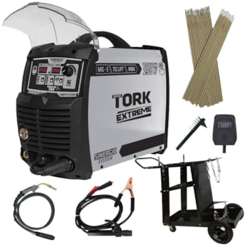 MÁQUINA DE SOLDA INVERSORA 250 A 3 EM 1- MIG-TIG-MMA - IMETS-12250-22 TORK Voltagem:220V