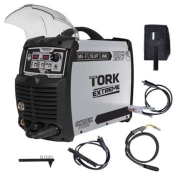 MÁQUINA DE SOLDA INVERSORA 250 A 3 EM 1- MIG-TIG-MMA - IMETS-12250-22 TORK Voltagem:220V MÁQUINA DE SOLDA INVERSORA 250 A 3 EM 1- MIG-TIG-MMA - IMETS-12250-22 TORK Voltagem:220V