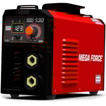 MÁQUINA DE SOLDA INVERSORA MEGA FORCE 130A - K69067-1 LINCOLN MÁQUINA DE SOLDA INVERSORA MEGA FORCE 130A - K69067-1 LINCOLN