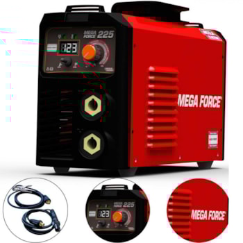 MÁQUINA DE SOLDA INVERSORA MEGA FORCE 225A - K69069-1 LINCOLN MÁQUINA DE SOLDA INVERSORA MEGA FORCE 225A - K69069-1 LINCOLN