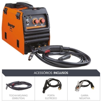 MAQUINA DE SOLDA INVERSORA MIG 150A 220v - SMARTER STARMIG -150 MAQUINA DE SOLDA INVERSORA MIG 150A 220v - SMARTER STARMIG -150