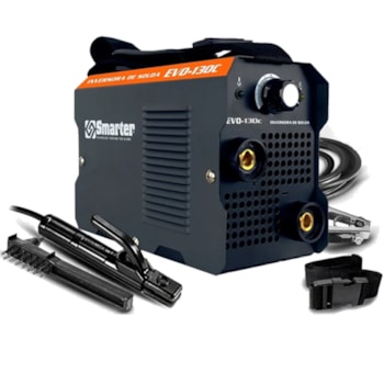 MÁQUINA DE SOLDA INVERSORA PORTÁTIL 130A SMARTER EVO-130C MÁQUINA DE SOLDA INVERSORA PORTÁTIL 130A SMARTER EVO-130C