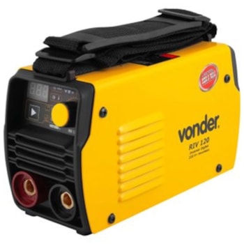 MÁQUINA DE SOLDA TIG PORTÁTIL + MÁSCARA DE SOLDA - RIV 120 VONDER Voltagem:220V