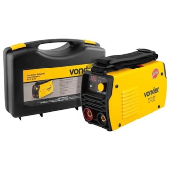 MÁQUINA DE SOLDA TIG PORTÁTIL + MÁSCARA DE SOLDA - RIV 120 VONDER Voltagem:220V