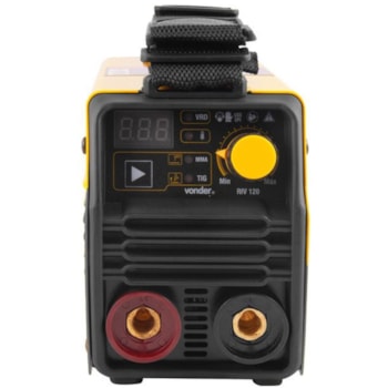 MÁQUINA DE SOLDA TIG PORTÁTIL + MÁSCARA DE SOLDA - RIV 120 VONDER Voltagem:220V