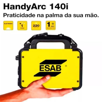 MÁQUINA SOLDA INVERSORA DE SOLDA 140 A - ESAB  HANDYARC 140i