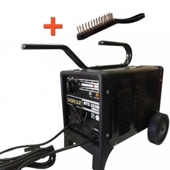MÁQUINA TRANSFORMADOR DE SOLDA MTS 250 AH COMPACTA SCHULZ BI-VOLTS Voltagem:BIVOLT