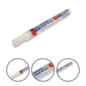 MARCADOR TIPO CANETA GENERAL MARK 10ML BASE SOLVENTE BRANCO - M06-GMBR-10 BADEN