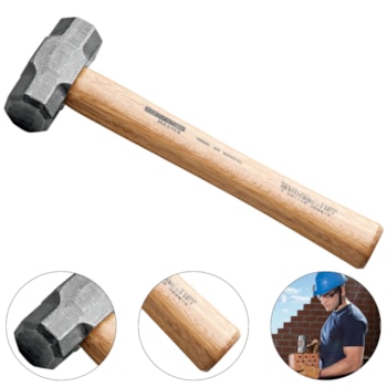 MARRETA OITAVADA 2KG COM CABO DE MADEIRA - 40508004 TRAMONTINA MARRETA OITAVADA 2KG COM CABO DE MADEIRA - 40508004 TRAMONTINA