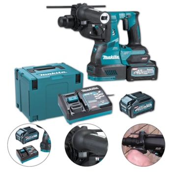 MARTELETE A BATERIA 28MM/40V MAX DC40RA 220v - HR003GM201 - MAKITA MARTELETE A BATERIA 28MM/40V MAX DC40RA 220v - HR003GM201 - MAKITA