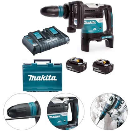 MARTELETE COMBINADO A BATERIA 18V - DHR400T2N MAKITA