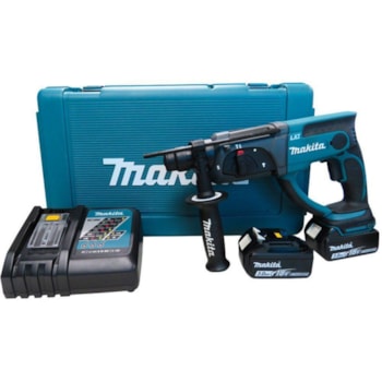 MARTELETE COMBINADO BATERIA 18V 3.0AH  DHR202RFE MAKITA Voltagem:BIVOLT