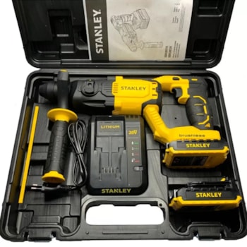 MARTELETE PERF/ROM. SDS PLUS 20V BIVOLT C/ MALETA  - SBR20D1K-BR STANLEY MARTELETE PERF/ROM. SDS PLUS 20V BIVOLT C/ MALETA  - SBR20D1K-BR STANLEY