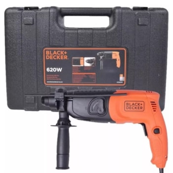 MARTELETE PERFURADOR SDS PLUS 1,34J - 620W KD620K BLACK + DECKER MARTELETE PERFURADOR SDS PLUS 1,34J - 620W KD620K BLACK + DECKER