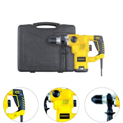 MARTELETE PERFURADOR SDS PLUS COM 3,5J 1250W - STHR1232K STANLEY MARTELETE PERFURADOR SDS PLUS COM 3,5J 1250W - STHR1232K STANLEY