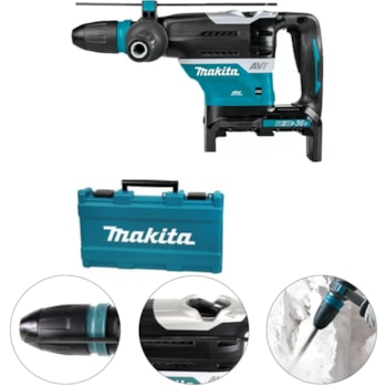 MARTELETE ROTATIVO ROMPEDOR 40MM SEM BATERIA 18V - DHR400ZKN MAKITA