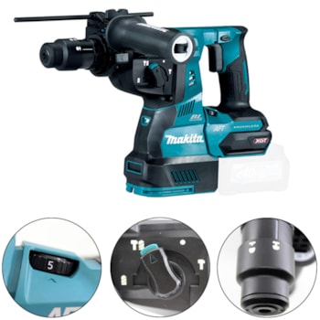 MARTELETE SEM BATERIA 28MM / 40V MAX - HR002GZ MAKITA MARTELETE SEM BATERIA 28MM / 40V MAX - HR002GZ MAKITA