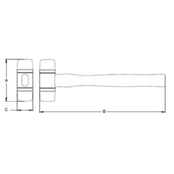 Martelo De Borda De Poliuretano Tecnil 30mm Irwin- 1863530 Martelo De Borda De Poliuretano Tecnil 30mm Irwin- 1863530