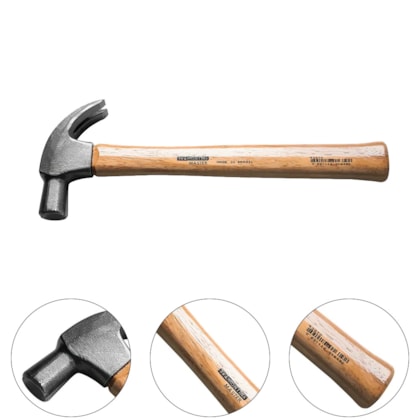 MARTELO DE UNHA C/ CABO EM MADEIRA 25 MM - 40370025 TRAMONTINA MARTELO DE UNHA C/ CABO EM MADEIRA 25 MM - 40370025 TRAMONTINA