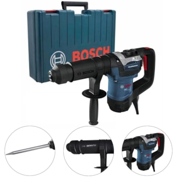 MARTELO DEMOLIDOR SDS MAX 1100W GSH 5 PROFESSIONAL 220V - 06113370E0 BOSCH MARTELO DEMOLIDOR SDS MAX 1100W GSH 5 PROFESSIONAL 220V - 06113370E0 BOSCH
