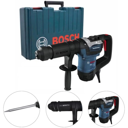 MARTELO DEMOLIDOR SDS MAX 1100W GSH 5 PROFESSIONAL 220V - 06113370E0 BOSCH MARTELO DEMOLIDOR SDS MAX 1100W GSH 5 PROFESSIONAL 220V - 06113370E0 BOSCH