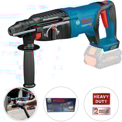 MARTELO PERFURADOR SEM BATERIA 18V GBH 18V26D - 611916001 BOSCH MARTELO PERFURADOR SEM BATERIA 18V GBH 18V26D - 611916001 BOSCH