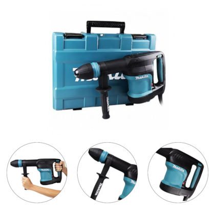 MARTELO ROMPEDOR 1100W 5KG 11,4J SDS MAX COM PARTIDA SUAVE E CONTROLE DE VELOCIDADE 220V COM MALETA  - MAKITA
