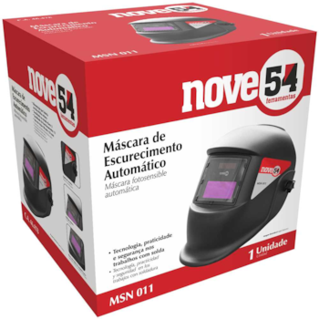MÁSCARA PARA SOLDA COM ESCURECIMENTO AUTOMÁTICO MSN 011 - 7076954011 NOVE54 MÁSCARA PARA SOLDA COM ESCURECIMENTO AUTOMÁTICO MSN 011 - 7076954011 NOVE54