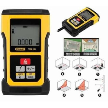 MEDIDOR  TRENA LASER A DISTANCIA 50M - STANLEY TLM165 MEDIDOR  TRENA LASER A DISTANCIA 50M - STANLEY TLM165