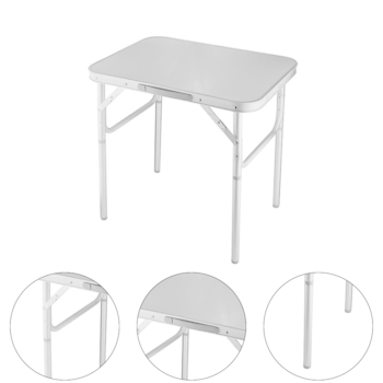 MESA DOBRAVEL DE ALUMINIO 900 X 600 X PES DE 300/700MM TAMPA DE MADEIRA - 695838 PALISAD
