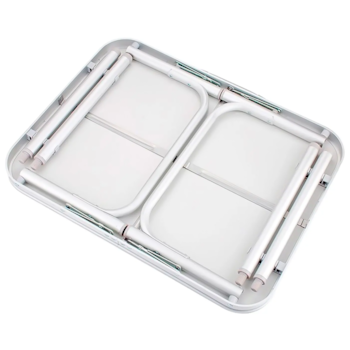 MESA DOBRAVEL DE ALUMINIO 900 X 600 X PES DE 300/700MM TAMPA DE MADEIRA - 695838 PALISAD