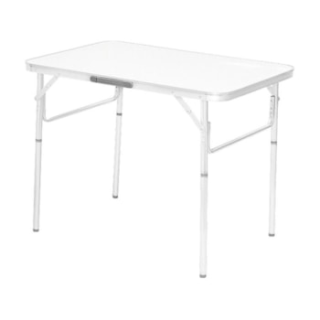 MESA DOBRAVEL DE ALUMINIO 900 X 600 X PES DE 300/700MM TAMPA DE MADEIRA - 695838 PALISAD