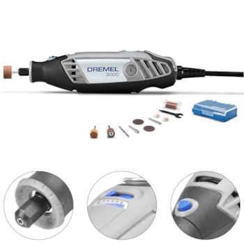 MICRO RETÍFICA 3000 COM 10 ACESSÓRIOS - F0133000PC000 DREMEL MICRO RETÍFICA 3000 COM 10 ACESSÓRIOS - F0133000PC000 DREMEL