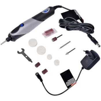 MICRO RETÍFICA COM 11 ACESSÓRIOS BIVOLT STYLO+ 2050-11 - F0132050NG DREMEL MICRO RETÍFICA COM 11 ACESSÓRIOS BIVOLT STYLO+ 2050-11 - F0132050NG DREMEL