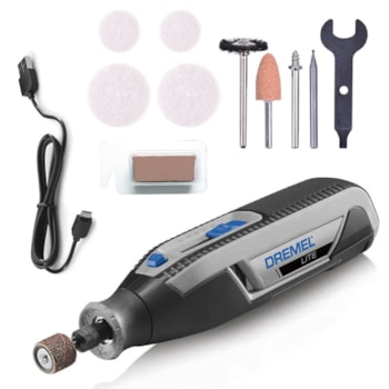 MICRO RETÍFICA DREMEL LITE À BATERIA 4V COM 10 ACESSÓRIOS - 7760-N/10 DREMEL MICRO RETÍFICA DREMEL LITE À BATERIA 4V COM 10 ACESSÓRIOS - 7760-N/10 DREMEL