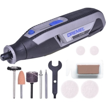 MICRO RETÍFICA DREMEL LITE À BATERIA 4V COM 10 ACESSÓRIOS - 7760-N/10 DREMEL