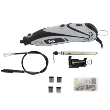 MICRO RETÍFICA MULTIUSO 130 W + 199 ACESSÓRIOS - 21143 RAZI MICRO RETÍFICA MULTIUSO 130 W + 199 ACESSÓRIOS - 21143 RAZI