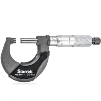 MICRÔMETRO COM ISOLADORES TÉRMICOS CAPACIDADE 25 MM - 444.1MXRL-25 STARRETT MICRÔMETRO COM ISOLADORES TÉRMICOS CAPACIDADE 25 MM - 444.1MXRL-25 STARRETT