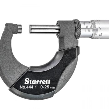 MICRÔMETRO COM ISOLADORES TÉRMICOS CAPACIDADE 25 MM - 444.1MXRL-25 STARRETT MICRÔMETRO COM ISOLADORES TÉRMICOS CAPACIDADE 25 MM - 444.1MXRL-25 STARRETT