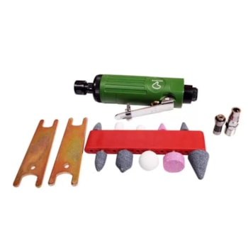 MINI RETÍFICA PNEUMÁTICA COM 16PÇS 25.000RPM - 01.41.PNW140210 POTENTE BRASIL MINI RETÍFICA PNEUMÁTICA COM 16PÇS 25.000RPM - 01.41.PNW140210 POTENTE BRASIL