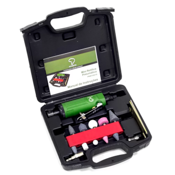 MINI RETÍFICA PNEUMÁTICA COM 16PÇS 25.000RPM - 01.41.PNW140210 POTENTE BRASIL MINI RETÍFICA PNEUMÁTICA COM 16PÇS 25.000RPM - 01.41.PNW140210 POTENTE BRASIL