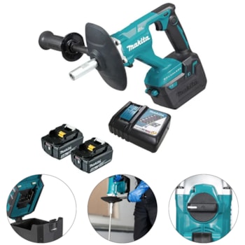 MISTURADOR DE TINTA E MASSA A BATERIA 18V - DUT130RTE MAKITA MISTURADOR DE TINTA E MASSA A BATERIA 18V - DUT130RTE MAKITA