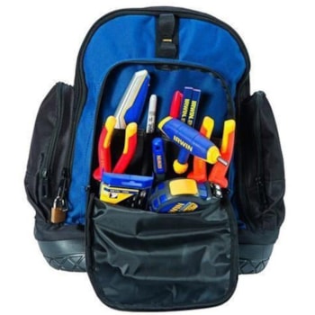 MOCHILA PARA FERRAMENTAS COM BASE EMBORRACHADA 14" - IRWIN 1868159