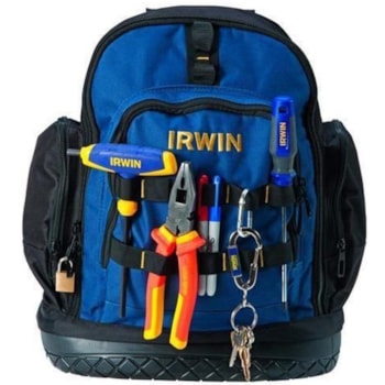 MOCHILA PARA FERRAMENTAS COM BASE EMBORRACHADA 14" - IRWIN 1868159