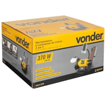 MOTO ESMERIL E LIXADEIRA DE CINTA 2 EM 1 370W MLV370 - 6001370220 VONDER MOTO ESMERIL E LIXADEIRA DE CINTA 2 EM 1 370W MLV370 - 6001370220 VONDER