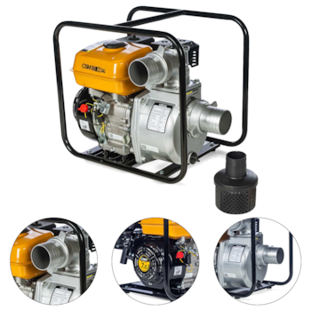 MOTOBOMBA A GASOLINA 6,5HP 3" X 3" AUTOESCORVANTE COM MOTOR LIFAN MB3AL FORCE - 40144301 CSM