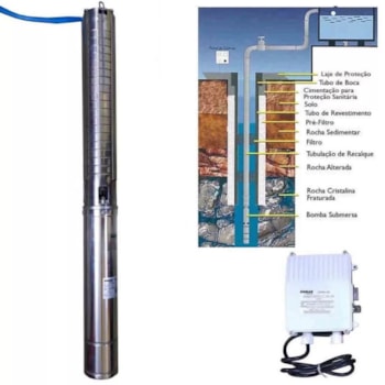 MOTOBOMBA SUBMERSA 4" 1,5CV MONOFASICO BMSI-402-21 220v - 16007225 SOMAR MOTOBOMBA SUBMERSA 4" 1,5CV MONOFASICO BMSI-402-21 220v - 16007225 SOMAR