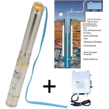 MOTOBOMBA SUBMERSA BMSI 303 3" 21 ESTÁGIOS 1,5CV TIPO CANETA - 16006013 SOMAR MOTOBOMBA SUBMERSA BMSI 303 3" 21 ESTÁGIOS 1,5CV TIPO CANETA - 16006013 SOMAR