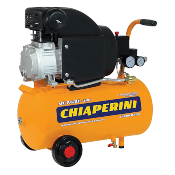 MOTOCOMPRESSOR DE AR 21 LITROS 2HP MC 7.6/21 - 000022843 CHIAPERINI MOTOCOMPRESSOR DE AR 21 LITROS 2HP MC 7.6/21 - 000022843 CHIAPERINI