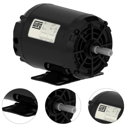 MOTOR TRIFÁSICO 220/380V 60Hz 2CV4 POLOS IP21 G56H - 20352036 WEG MOTOR TRIFÁSICO 220/380V 60Hz 2CV4 POLOS IP21 G56H - 20352036 WEG